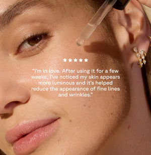 Acure Brightening 2% Vitamin C + Ferulic Acid Serum with testimony