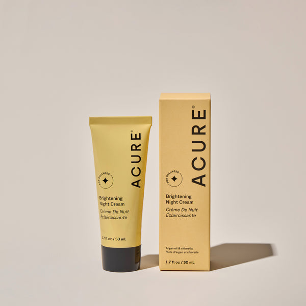 Acure Brightening Night Cream tube and box