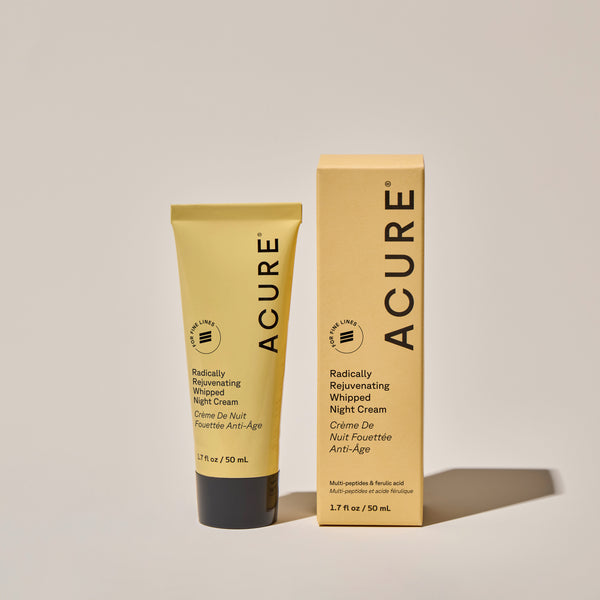 Acure Radically Rejuvenating Whipped Night Cream tube and box 50ml