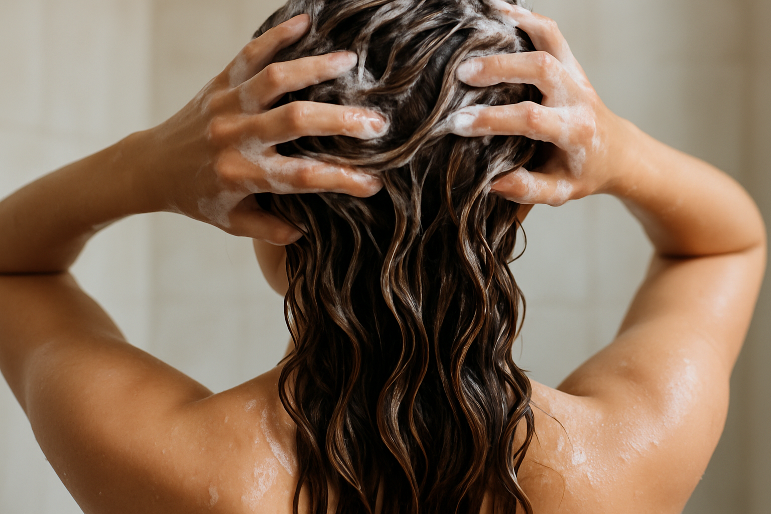 Vegan and natural haircare products including shampoo and conditioner